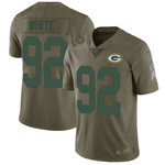 Nike Green Bay Packers #92 Reggie White Olive Men's Stitched Nfl Limited 2017 Salute To Service Jersey Nfl