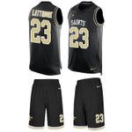 Nike New Orleans Saints #23 Marshon Lattimore Black Team Color Men's Stitched Nfl Limited Tank Top Suit Jersey Nfl