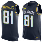 Nike Los Angeles Chargers #81 Mike Williams Navy Blue Team Color Men's Stitched Nfl Limited Tank Top Jersey Nfl