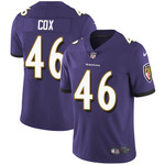 Nike Baltimore Ravens #46 Morgan Cox Purple Team Color Men's Stitched Nfl Vapor Untouchable Limited Jersey Nfl