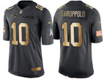 Men's New England Patriots #10 Jimmy Garoppolo Anthracite Gold 2016 Salute To Service Stitched Nfl Nike Limited Jersey Nfl