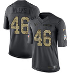 Men's Houston Texans #46 Jon Weeks Black Anthracite 2016 Salute To Service Stitched Nfl Nike Limited Jersey Nfl