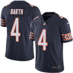 Men's Chicago Bears #4 Connor Barth Navy Blue 2016 Color Rush Stitched Nfl Nike Limited Jersey Nfl