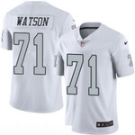 Men's Oakland Raiders #71 Menelik Watson White 2016 Color Rush Stitched Nfl Nike Limited Jersey Nfl