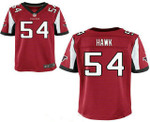 Men's Atlanta Falcons #54 A. J. Hawk Red Team Color Stitched Nfl Nike Elite Jersey Nfl
