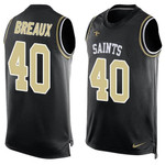 Men's New Orleans Saints #40 Delvin Breaux Black Hot Pressing Player Name & Number Nike Nfl Tank Top Jersey Nfl
