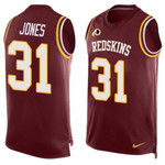 Men's Washington Redskins #31 Matt Jones Burgundy Red Hot Pressing Player Name & Number Nike Nfl Tank Top Jersey Nfl