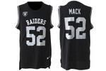 Men's Oakland Raiders #52 Khalil Mack Black Nike Tank Top Stitched Nfl Limited Jersey Nfl