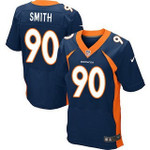 Men's Denver Broncos #90 Antonio Smith Navy Blue Alternate Nfl Nike Elite Jersey Nfl