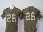Men's Pittsburgh Steelers #26 Leveon Bell Green Salute To Service 2015 Nfl Nike Limited Jersey Nfl