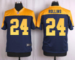 Men's Green Bay Packers #24 Quinten Rollins Navy Blue Gold Alternate Nfl Nike Elite Jersey Nfl