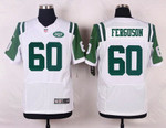 Men's New York Jets #60 D'brickashaw Ferguson White Road Nfl Nike Elite Jersey Nfl