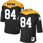 Men's Pittsburgh Steelers #84 Antonio Brown Black 1967 Home Throwback Nfl Jersey Nfl