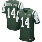 Men's New York Jets #14 Ryan Fitzpatrick Green Team Color Nfl Nike Elite Jersey Nfl