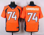 Men's Denver Broncos #74 Ty Sambrailo Orange Team Color Nfl Nike Elite Jersey Nfl
