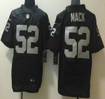 Men's Oakland Raiders #52 Khalil Mack Black Team Color 2015 Nfl Nike Elite Jersey Nfl