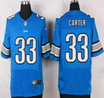 Detroit Lions #33 Alex Carter Light Blue Team Color Nfl Nike Elite Jersey Nfl