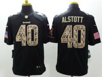 Nike Tampa Bay Buccaneers #40 Mike Alstott Salute To Service Black Limited Jersey Nfl