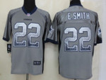 Nike Dallas Cowboys #22 Emmitt Smith Drift Fashion Gray Elite Jersey Nfl