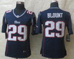 Nike New England Patriots #29 Legarrette Blount Blue Game Jersey Nfl