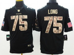 Nike Oakland Raiders #75 Howie Long Salute To Service Black Limited Jersey Nfl