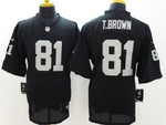 Nike Oakland Raiders #81 Tim Brown Black Elite Jersey Nfl