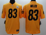 Nike Pittsburgh Steelers #83 Heath Miller Yellow Limited Jersey Nfl