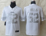 Nike San Francisco 49Ers #52 Patrick Willis Platinum White Limited Jersey Nfl