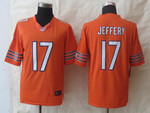 Nike Chicago Bears #17 Alshon Jeffery Orange Limited Jersey Nfl