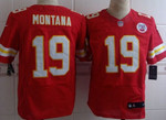Nike Kansas City Chiefs #19 Joe Montana Red Elite Jersey Nfl