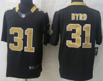 Nike New Orleans Saints #31 Jairus Byrd Black Limited Jersey Nfl