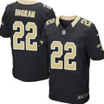 Nike New Orleans Saints #22 Mark Ingram Black Elite Jersey Nfl