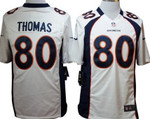 Nike Denver Broncos #80 Julius Thomas White Game Jersey Nfl