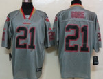Nike San Francisco 49Ers #21 Frank Gore Lights Out Gray Elite Jersey Nfl