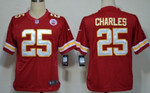 Nike Kansas City Chiefs #25 Jamaal Charles Red Game Jersey Nfl