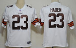 Nike Cleveland Browns #23 Joe Haden White Game Jersey Nfl