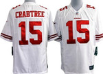 Nike San Francisco 49Ers #15 Michael Crabtree White Game Jersey Nfl