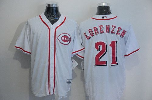 فري لانسر السعودية Men's Cincinnati Reds #21 Michael Lorenzen Gray Road Stitched MLB Majestic Cool Base Jersey فري لانسر السعودية