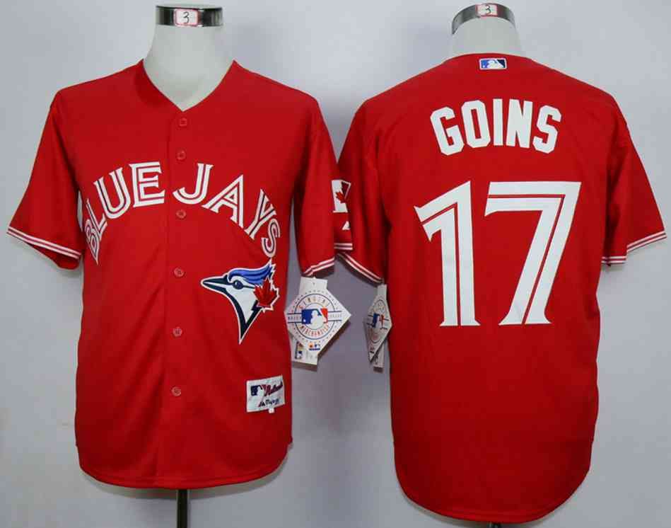 جميع الفواكه Men's Toronto Blue Jays #17 Ryan Goins Red Canada Day Cool Base ... جميع الفواكه