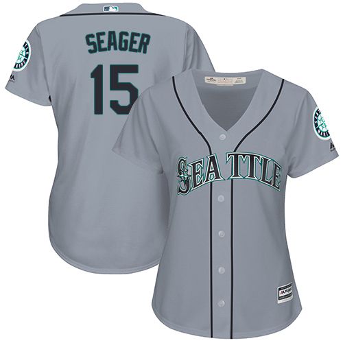 زيت زيتون تاتكو Mariners #15 Kyle Seager Grey Road Women's Stitched Baseball ... زيت زيتون تاتكو