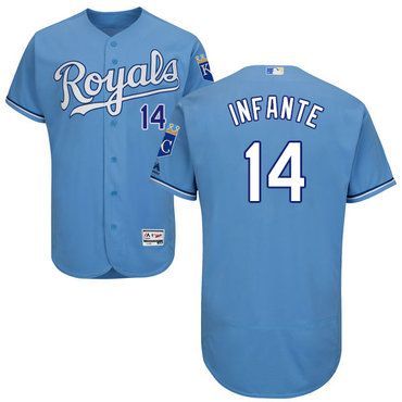 فوريفر مالتي ماكا Kansas City Royals #14 Omar Infante Green Salute to Service Stitched MLB Jersey فساتين زفاف فخمه