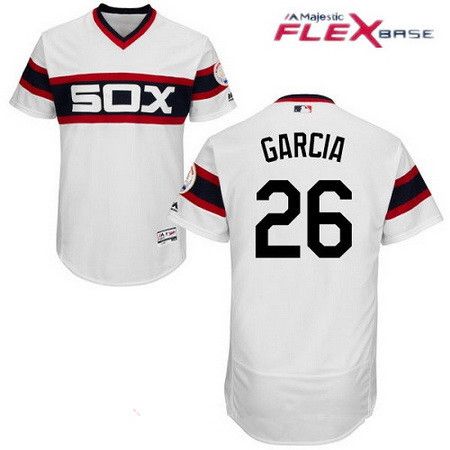 مونترو سويسرا Men's Chicago White Sox #26 Avisail Garcia White Pullover Stitched ... مونترو سويسرا