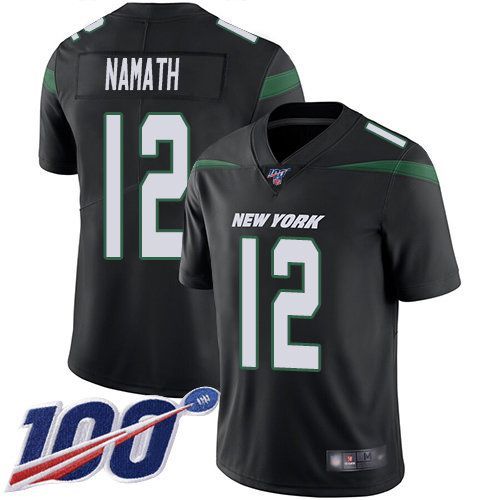 سعر بالون المعده في الاردن Nike Jets #12 Joe Namath White Men's Stitched NFL 100th Season Vapor Limited Jersey سعر بالون المعده في الاردن