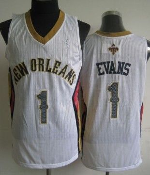 الطفولة المبكرة New Orleans Pelicans #1 Tyreke Evans White Swingman Jersey Nba ... الطفولة المبكرة
