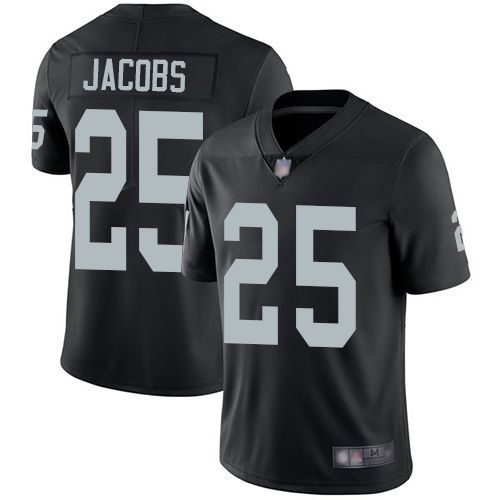 علب مناديل صغيره Raiders #25 Josh Jacobs Black Team Color Men's Stitched Football ... علب مناديل صغيره