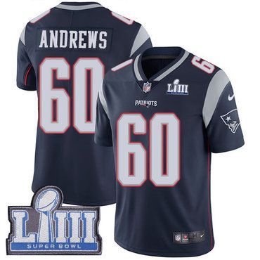 ستائر حديثه #60 Limited David Andrews Navy Blue Nike NFL Home Men's Jersey New England Patriots Vapor Untouchable Super Bowl LIII Bound هونداي باب واحد