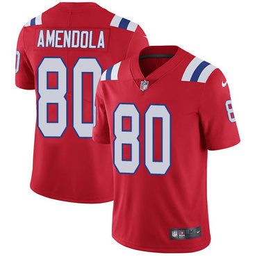 الاندومي الكوري Men's Nike New England Patriots #80 Danny Amendola Red Alternate Stitched NFL Vapor Untouchable Elite Jersey الاندومي الكوري
