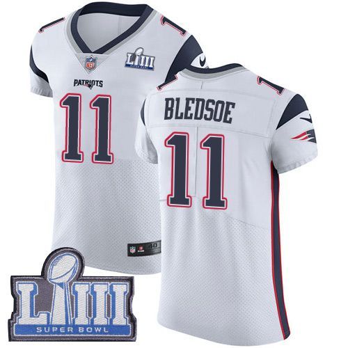 مطعم مرقي Men's New England Patriots #11 Drew Bledsoe White Nike Nfl Road ... مطعم مرقي