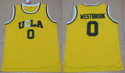 عنصر Men's UCLA Bruins #0 Russell Westbrook Gold College Basketball adidas Swingman Stitched NCAA Jersey جينيو