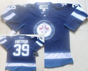 الشركة الدولية Winnipeg Jets #39 Tobias Enstrom Navy Blue Jersey Nhl - Canvasprob الشركة الدولية